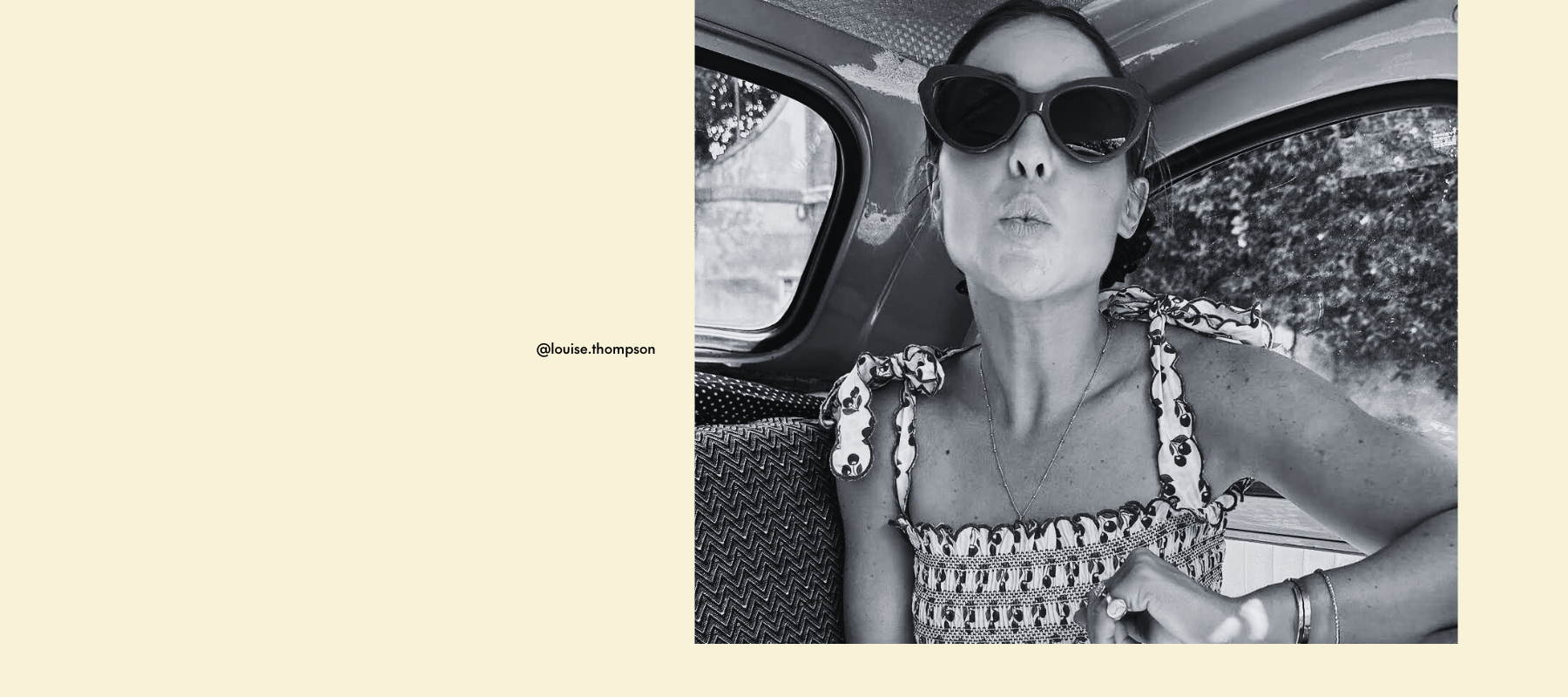 Louise Thompson wears Montmartre The Avantguard Eyewear