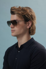 The St Moritz Aviator Sunglasses in Emerald