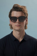 The Milan Geometric Sunglasses in Redwood