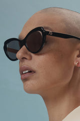 The Montmartre Cateye Sunglasses in Midnight
