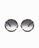 The Chelsea Round Sunglasses in Grey Marble - The Avantguard