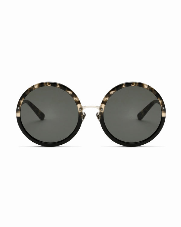 The Chelsea Round Sunglasses in Midnight Tortoiseshell - The Avantguard