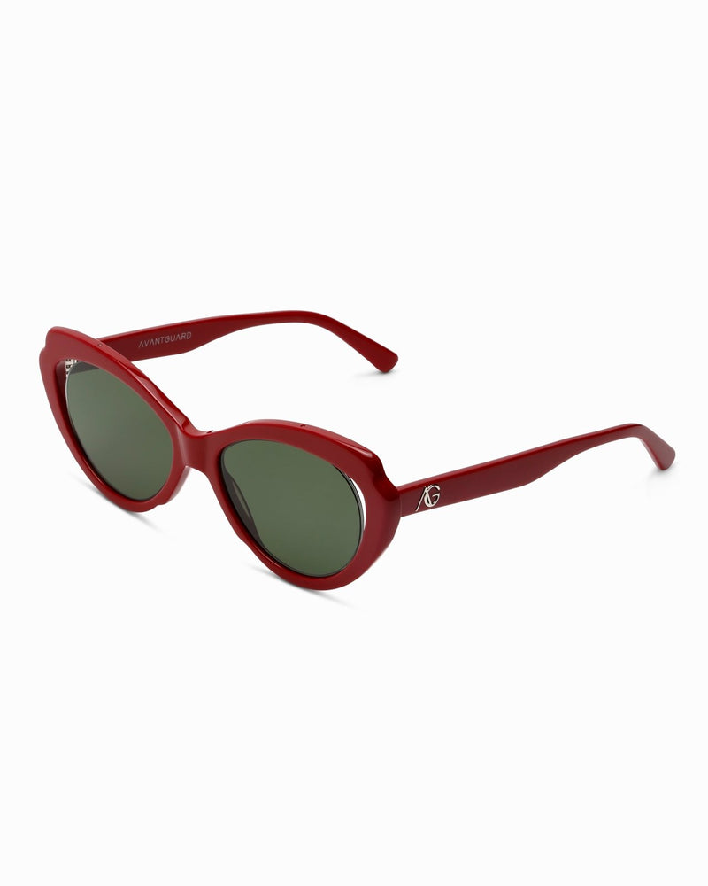 The Montmartre Cateye Sunglasses in Merlot - The Avantguard