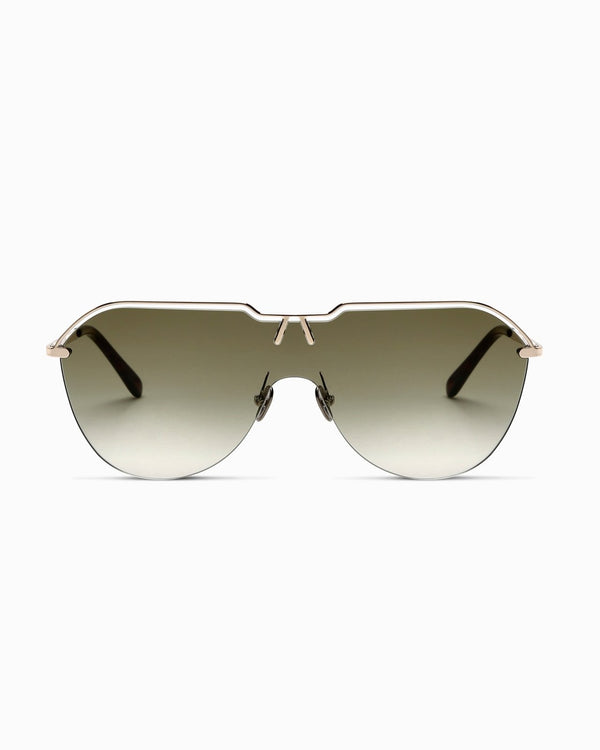 The St Moritz Aviator Sunglasses in Emerald - The Avantguard